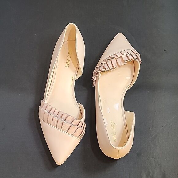 NINE WEST POINTE TOE WOMEN"S D'ORSAY SLIP-ON FLAT - Picture 4 of 13